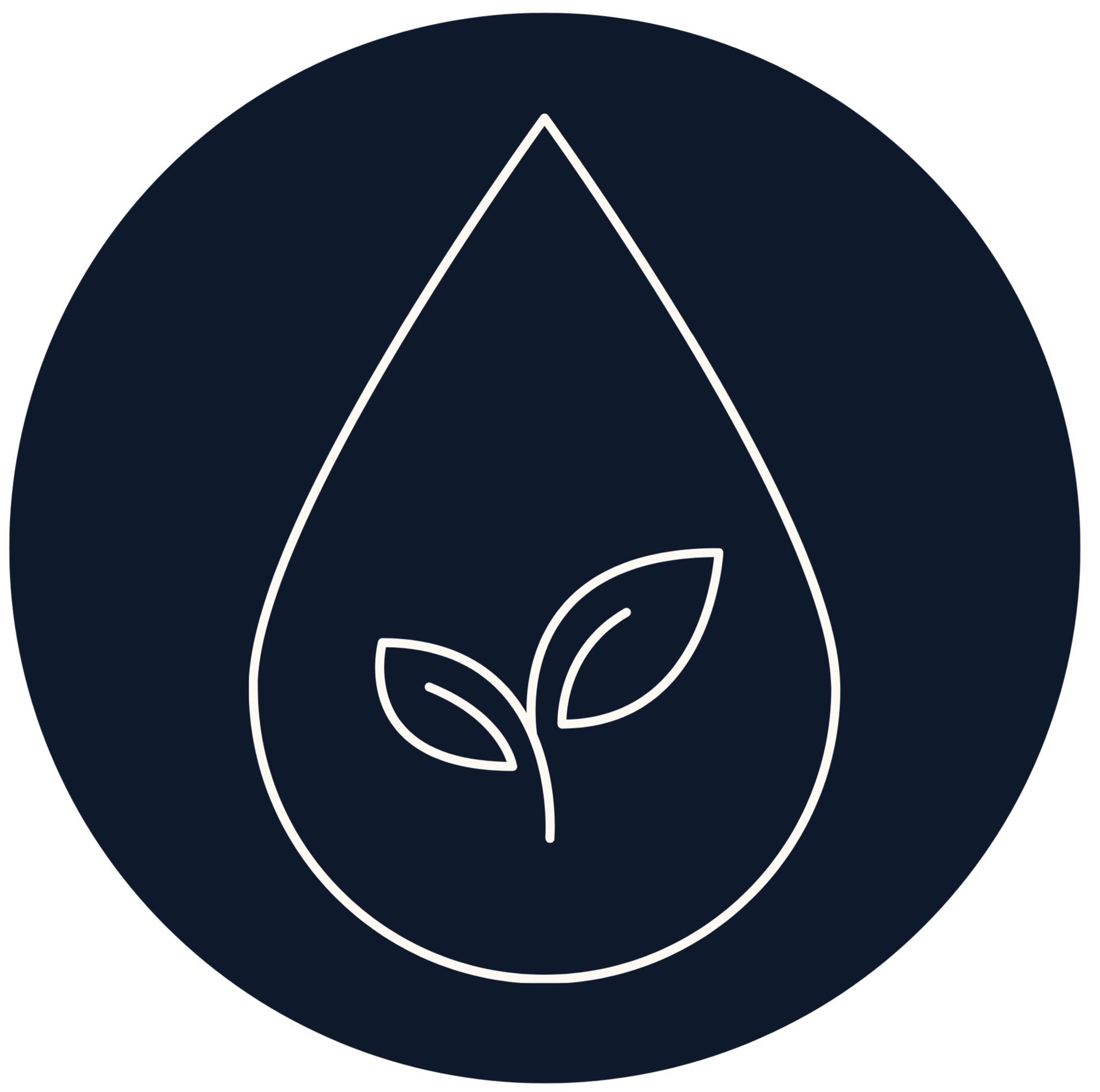 Sprouting Follicle in Water Droplet