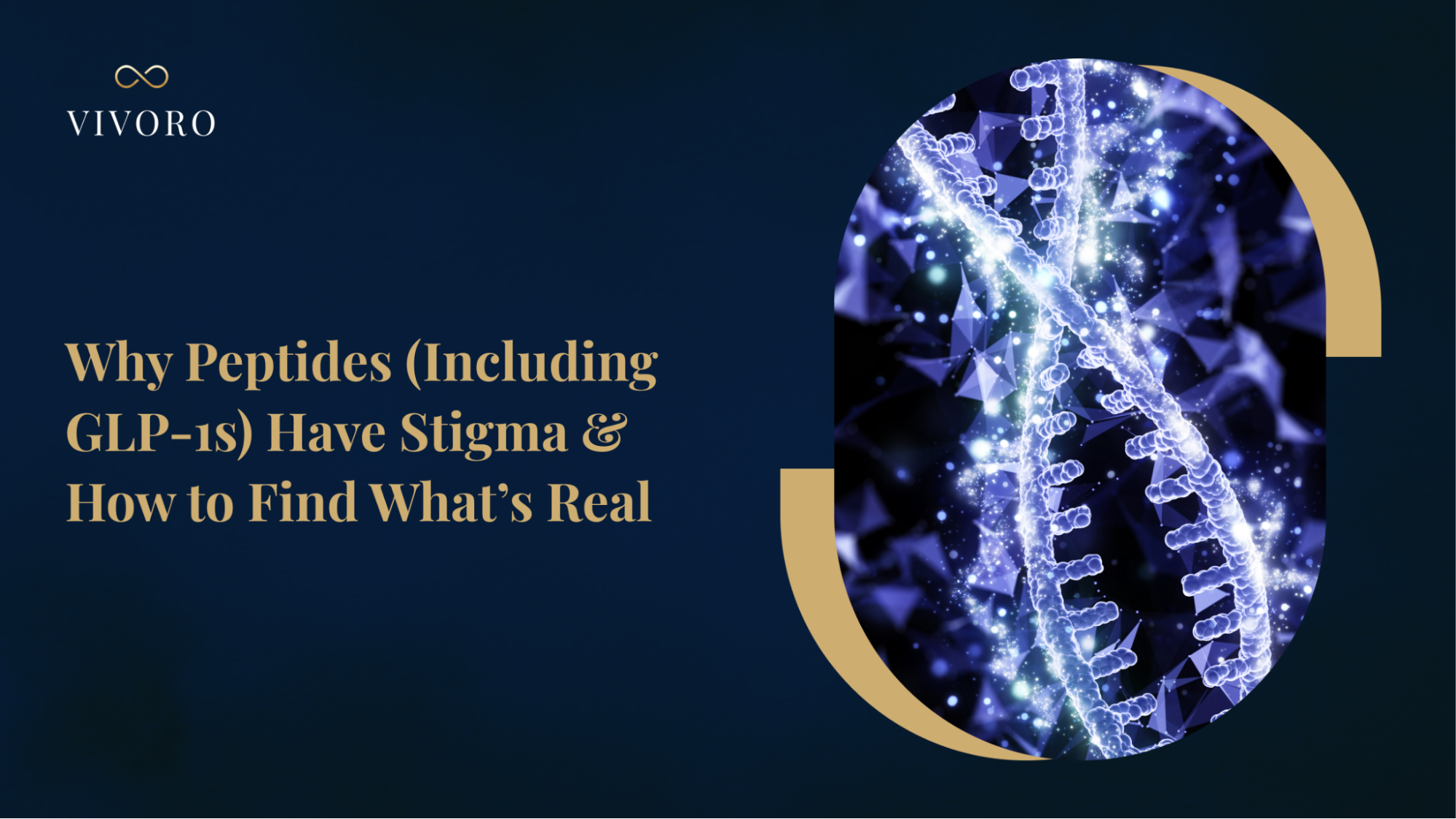 Peptides like GLP-1 agonists are powerful health tools, but misconceptions often cloud their reputation. Discover why these therapies have stigma and how to separate myths from facts in the pursuit of better health, longevity, and performance.  Why do Peptides (Including GLP-1s) Have So Much Stigma — and How to Cut Through the Noise to What Is Real  Quick Answer: Peptides are short chains of amino acids that act as messengers in the body, and they include breakthrough treatments like GLP-1 agonists for weight loss. So why the stigma?   Misconceptions fuel it; some people confuse peptide therapies with steroids or view weight-loss injections as a “cheat.” In reality, medically supervised peptide treatments can be safe and transformative, helping to manage obesity, repair tissues, or boost wellness when used responsibly in conjunction with healthy lifestyle changes [1][2]. Cutting through the noise means separating myth from fact, embracing guidance from experts, and remembering that needing medical help is nothing to be ashamed of.[3]   “Peptides.” The word alone might spark confusion or controversy. You may have heard whispers at the gym or sensational headlines online: Are peptides like mini steroids? Isn’t Tirzepitide just an easy way out for weight loss? With all the noise, it’s no wonder these therapies carry a stigma. Yet peptides — including GLP-1 medications, which are making headlines — are also helping people achieve real health breakthroughs.  In this article, we’ll demystify what peptides are and why they’ve attracted so much skepticism. More importantly, we’ll cut through the chatter and get to what’s real: the science-backed benefits, the valid concerns, and how to make informed decisions. If you’re a 30–60-year-old looking to optimize your weight, wellness, or longevity, and do it smartly, read on. We’ll tackle myths, share facts, and even sprinkle in a bit of humor along the way. By the end, you’ll see why peptides don’t deserve the dirty looks — and how, used right, they might just be a game-changer for your health. What Are Peptides, and Why Are They So Popular? Peptides are essentially tiny proteins — short chains of amino acids that our bodies use as signaling molecules. Think of them as little messengers telling your cells what to do[4]. Some peptides occur naturally, and others are made into medications or supplements. In recent years, peptides have become buzz-worthy in wellness and medicine because they can target specific functions with precision: Building muscle and burning fat: Certain peptides signal the body to increase growth hormone levels, helping with muscle growth, fat loss, and recovery. For example, Sermorelin is a peptide often used to naturally stimulate growth hormone release for improved body composition and recovery [5][6]. Weight loss and metabolism: The now-famous GLP-1 medications are peptide-based medications that mimic a hormone to reduce appetite and control blood sugar[7]. They’ve shown dramatic results in helping people lose significant weight safely[8].  Healing and regeneration: Certain peptides facilitate tissue repair. BPC-157, for instance, is a peptide being researched for its ability to speed up healing of skin, muscle, and even tendons[9]. Skin and hair vitality: Other peptides can boost collagen or stimulate hair growth. GHK-Cu, a copper peptide, is known to support skin repair and hair regrowth[10], making it a popular ingredient in anti-aging skincare. Immune function and more: Peptides like Thymosin Alpha-1 can modulate the immune system[11], potentially helping your body fend off illness. There are mitochondrial peptides (e.g., MOTS-c) being explored for their potential benefits to energy and metabolic health [12]. In short, if there’s a bodily function, chances are there’s a peptide influencing it! Why all the hype? Unlike blunt tools, such as a typical medication that may have widespread effects, peptides often work in a more targeted manner, acting on specific receptors or processes.   This can result in fewer side effects compared to some traditional drugs, which is a significant advantage [2]. For instance, using a GLP-1 peptide to aid weight loss targets appetite hormones rather than jolting your whole system like old-school diet pills[13].  At the same time, peptides are not science fiction or “fringe” anymore — providers are prescribing them, and the FDA has approved many peptide-based drugs, from insulin to GLP-1 agonists.   In fact, between 2016 and 2022, the FDA approved 26 new peptide medications, reflecting the mainstreaming of this field in medicine [14].  So peptides sound amazing. They certainly can be. But if that’s the case, why do they also raise eyebrows? To understand this, let’s examine the origins of the stigma. Why Do Peptides Have a Stigma? Despite their benefits, peptides are often overlooked. Let’s break down the primary reasons these treatments have gathered stigma and bust some myths in the process: Stigma Source 1: “Peptides ≠ Steroids (aka Dangerous Doping)”  One big misconception is lumping peptides in with anabolic steroids or other sketchy performance enhancers. Athletes and bodybuilders have indeed used both peptides and steroids to gain an edge, and both are sometimes referred to as PEDs (performance-enhancing drugs)[15]. But that’s where the similarity ends.  The reality: Peptides are not anabolic steroids. Steroids, like synthetic testosterone, are powerful hormones that forcibly push the body in specific directions, often with side effects (mood changes, liver stress, etc.). Peptides, on the other hand, are more like natural signals — they encourage your body’s own processes rather than hijack them[16][17]. For example, a peptide might nudge your cells to burn fat for energy or release growth hormone in a balanced way, whereas an anabolic steroid might flood you with synthetic hormones.  Brian Graham, a certified peptide specialist, puts it simply: “Steroids are synthetically manufactured hormones while peptides are naturally occurring chains of amino acids that your body produces for itself.”[16] The risk profile of medically used peptides is generally much gentler than that of steroids[18][19]. In fact, many peptide therapies were developed to avoid the dangers of steroids, offering safer alternatives for muscle building, anti-aging, etc.  Unfortunately, because some peptides, like growth hormone releasers, are banned in sports and sometimes obtained through gray markets, people hear “peptides” and think of illicit doping. This paints a negative picture of peptides as unregulated or unsafe. And yes, buying random vials of “research peptides” online can be risky — the quality varies, and you might not even get what’s advertised [20][21]. But that’s an argument for better oversight, not a reason to demonize peptides altogether. When sourced from a proper medical provider and used correctly, peptide therapies are a world apart from underground steroid abuse. Stigma Source 2: Weight Loss “Shortcuts” and the Willpower Myth Perhaps the biggest stigma storm swirls around GLP-1 peptide drugs (like semaglutide and brand names Ozempic®). These medications have made headlines for helping patients lose significant weight — and also for celebrity gossip and social media chatter. Some people deride GLP-1 shots as a vanity drug or a “lazy cheat” for weight loss. You might have seen snarky comments online about folks taking “fat jabs” instead of hitting the gym.  Why the hate? It ties into a broader weight stigma. For a long time, society and even many healthcare providers have viewed obesity purely as a failure of personal willpower. By that flawed logic, taking a medication to lose weight might be seen as an “easy way out” instead of doing the (supposedly) morally superior thing of dieting harder. The media hasn’t helped — headlines about Hollywood stars using Ozempic to slim down for the red carpet feed the idea that these injections are a frivolous shortcut.[22]  But let’s inject some reality here - pun intended. Obesity is a complex chronic condition, not a simple lifestyle choice, and treating it is not cheating. As Dr. Judith Korner, an obesity medicine specialist at Columbia University, explains: many patients who seek GLP-1 treatment “have had near lifelong struggles with losing and regaining weight… they’ve tried Weight Watchers, keto, and many other approaches, and they’ve realized they need help, because what they have been doing is just not working.”[23]   For these individuals, GLP-1 medications are a tool — not a magic solution, and indeed not a free pass. Patients on these medications still need to watch their diet and stay active; the drug helps level the playing field biologically by reducing appetite and stabilizing blood sugar swings [24].  Importantly, using a GLP-1 agonist to treat obesity is as legitimate as using insulin to treat diabetes or an inhaler for asthma. As Dr. Korner put it: “People shouldn’t feel ashamed to take medication that treats a chronic disease. We’re not ashamed to take drugs for high blood pressure; why for obesity?”[25]  The stigma here is slowly being challenged as folks recognize obesity as a medical issue rather than a moral one[26]. However, the noise on social media can still deter someone from seeking these treatments. It’s heartbreaking because, as Dr. Korner notes, we have “a wonderful medication that is working and helping manage a disease that is so difficult to treat, but that message is not getting out there”[27]. Instead, gossip about a particular celeb fitting into a dress grabs the spotlight.[28] We need to refocus on health outcomes over snarky soundbites. Stigma Source 3: Fear of Side Effects and the Unknown Whenever a new therapy gains popularity, a healthy skepticism often accompanies it. People ask (rightly), “Is this proven safe? What are the side effects? I heard XYZ can happen.” With peptides, this caution sometimes blows up into fear. For example, as GLP-1 weight-loss injections boomed, there were sensational reports of side effects like nausea, muscle loss, or even things like face aging (“Ozempic face”) and hair loss. Some folks also worry, “If I start on a peptide, will I mess up my natural hormones or have to stay on it forever?”  There’s a kernel of truth here: peptides are potent signals in the body, and any therapy can have side effects. Some peptide users, like those on GLP-1 drugs, do experience nausea or gastrointestinal upset initially. Over-supplementing growth hormone peptides without a need could potentially disrupt your hormone balance. So caution is warranted — nobody should use these willy-nilly without understanding what they’re doing.  However, the evidence so far is largely reassuring for most medical peptide therapies. For instance, extensive clinical trials have shown that GLP-1 agonists have a favorable safety profile, with side effects such as nausea generally manageable and serious adverse events rare [29]. They’ve been used in diabetes for over a decade. That’s not to say, “zero risk”, but these drugs aren’t some dangerous mystery potion — they’re well-studied medications when used as indicated.  A significant amount of fear also stems from improper use. It’s absolutely possible to misuse peptides: taking too high a dose, combining too many at once, or using ones that aren’t appropriate for you. In recent years, a black market for peptides has grown online, with people ordering unvetted products and injecting themselves without medical guidance[30][31]. Not surprisingly, there have been cases of complications from that route (infections, dosing errors, or just getting scammed with a fake product). These stories can further tarnish the reputation of peptides.  The takeaway: Peptides aren’t inherently dangerous, but they require knowledge and respect. Just as you wouldn’t randomly mix and match prescription drugs on your own, peptide regimens should be handled with care. When people hear horror stories, it’s often a result of unsupervised or unethical usage, rather than the peptide molecules themselves being inherently evil. Stigma Source 4: Media Hype, Misinformation, and “The Noise” Last but not least, the general commotion surrounding peptides creates confusion. Social media can be a double-edged sword in this regard. On platforms like TikTok, “peptide talk” is trending — sometimes helpfully (with people sharing success stories or tips), but other times spreading misinformation. One week, a TikTok video hypes a peptide as a miracle youth serum; the next, another post claims peptides will wreck your health. It’s hard for the average person to know what’s real.  Case in point: the trend of calling various teas or supplements “nature’s Ozempic” went viral, leading some to think they can mimic GLP-1 effects with random herbs (spoiler: not true). Or consider the so-called “Lemon Bottle” craze on social media, which involved an off-label peptide injection for reducing neck fat[32]. Non-experts were promoting it without emphasizing the need for medical oversight, prompting concerns.   As one observer noted, in the Peptidetok community, the peptide chatter on TikTok, lots of users have safety fears due to rumors that peptides cause serious health issues[32]. In reality, many peptides are naturally occurring and used in medicine; however, a few viral posts showing adverse reactions can instill an exaggerated fear.  Moreover, media coverage tends to pick extreme angles — e.g., “New weight-loss shot causes X side effect!” or “Peptide Y, beloved by biohackers, under FDA scrutiny!” While it’s essential to report issues, these flashes can make peptides seem scandalous or experimental when, in fact, many have been in research for decades.  All this noise can make anyone’s head spin. Misconceptions thrive in this environment, fueling stigma. The best antidote is solid information and guidance, which brings us to our next section. Cutting Through the Noise: Facts vs. Myths Let’s set the record straight on peptides with some plain truths, so you can move past stigma and make informed choices. Here are some common myths debunked: Myth: “Peptides are untested, risky business.” Reality: Peptide therapies are not wild experimentation in someone’s basement lab. Many peptide drugs are FDA-approved or in advanced clinical trials.   For example, insulin (for diabetes) is a peptide hormone, as are GLP-1 agonists like semaglutide[33]. Researchers have developed over 100 therapeutic peptides for conditions ranging from cancer to osteoporosis [34]. Of course, not every peptide touted online has robust evidence to support its claims.   However, the category as a whole is supported by a growing body of scientific literature [14][35]. When used appropriately, peptides can be as legit as any other modern medical treatment.  Myth: “Taking a GLP-1 for weight loss is a cop-out for the lazy.” Reality: Obesity treatment is health care, not a moral failing. Using medication to treat a physiological condition is a valid approach. As we discussed earlier, GLP-1 drugs help correct biological factors (such as hormone signals for appetite and insulin) that make sustained weight loss notoriously challenging [36].   Patients on these medications still make an effort with diet and exercise; the peptide simply helps their body respond better to those efforts [24]. In fact, medical guidelines now often include GLP-1 agonists as part of comprehensive obesity management for those who qualify. It’s not about willpower — it’s about giving people a fair shot at health. There should be no shame in that[25]. Myth: “Peptide therapy is basically DIY biohacking — you’re on your own.” Reality: While it’s true that peptides are popular among biohackers, you don’t have to go it alone - and you shouldn’t! Reputable providers (like VIVORO) offer medically supervised peptide therapy as part of their services.  This means licensed healthcare professionals evaluate your needs, prescribe pharmaceutical-grade peptides, and monitor your progress — just as they would with any other treatment.   Supervision matters: one clinic notes that improper dosing or the use of peptides without laboratory tests can lead to issues such as swelling, fatigue, or hormonal imbalances [37]. However, with proper medical guidance, those risks can be minimized. So, rather than being some rogue experiment, peptide therapy can and should be done under expert care. Myth: “Once you start peptides, your body will stop doing things naturally.” Reality: This is a common concern — for example, if you use a peptide to boost growth hormone or testosterone, will your body produce less on its own? In some cases, specific hormone therapies can suppress the natural production of hormones.   However, many peptides function by stimulating natural hormone pulses, rather than replacing them outright. For example, Sermorelin signals your pituitary to release growth hormone in a physiologic way, rather than flooding you with GH. When used in appropriate cycles or doses, such peptides aren’t known to shut down your own hormones permanently. Of course, this is a nuanced area and depends on the peptide and the individual.   A doctor can design protocols (with periodic breaks if needed) to avoid long-term dependency. And for something like GLP-1 for weight loss: if a patient stops the shots, their appetite hormones will likely revert to baseline (meaning weight maintenance will require continuing healthy habits or another plan). That’s similar to many treatments — the benefit lasts as long as you use it. It doesn’t mean your body is “ruined” without it; it just means the medication was addressing a problem that may resurface if treatment stops. In short, peptides aren’t about permanently taking over your biology; they’re about giving it a helpful boost or balance. Myth: “Peptides will make me look like a bodybuilder overnight.” Reality: If only it were that easy! Yes, specific peptides can enhance muscle growth or fat loss, but they are not magic wands. You won’t wake up with Hulk muscles or a supermodel body simply from a few injections. Peptides are typically part of a larger puzzle. You’ll still be hitting the gym, eating protein, and sleeping enough to see results from a muscle-building peptide.  Likewise, a weight-loss peptide helps control hunger, but you choose what to eat and whether to stay active. Some people have unrealistic expectations (often thanks to online hype) that peptides = instant transformation. Setting realistic goals is crucial. The good news is, when combined with healthy lifestyle changes, peptides can help you achieve results that previously felt out of reach — whether it’s losing those stubborn 30 pounds or recovering faster from workouts. Be cautious of anyone online promising miracle results without effort; that’s a red flag for potential misinformation.  Now that we’ve cleared the air on some myths, let’s look at the real benefits peptides offer and how to approach them wisely. The Real Deal: Benefits of Peptide Therapies (Backed by Science)  Stigma aside, why are people — from Hollywood celebs to busy parents to retirees — turning to peptides? Simply put, when used correctly, peptides can unlock health and performance benefits that are hard to achieve otherwise. Here are a few science-backed highlights: Sustainable Weight Loss GLP-1 peptide medications have been a game-changer for weight management. In clinical studies, weekly semaglutide injections helped patients lose an average of ~15% of their body weight over a period of slightly more than a year [8]. To put that in perspective, an individual at 200 lbs might drop around 30 lbs, results that are often only seen with bariatric surgery.   Moreover, losing weight through GLP-1 can lead to significant health improvements, including lower blood pressure, improved blood sugar control, a reduced risk of diabetes, and even improvements in conditions such as fatty liver disease and sleep apnea [26][38]. This isn’t just about fitting into smaller jeans; it’s about tangible health gains.   For those concerned about weight regain, emerging evidence suggests that pairing these medications with ongoing lifestyle support or maintenance doses can help maintain the weight loss in the long term — an area of active research and one where medical guidance is crucial. Improved Body Composition and Performance For individuals seeking to build lean muscle, recover more quickly, or generally “biohack” the aging process, peptides offer a compelling set of tools. Growth hormone-releasing peptides (like CJC-1295, Sermorelin, Ipamorelin, or Tesamorelin) can stimulate your own growth hormone and IGF-1 levels in a more natural rhythm, which may lead to increased muscle mass, better recovery from workouts, and reduced visceral fat[5][39].   Unlike taking actual growth hormone (which can have significant side effects and costs), these peptides gently nudge your pituitary gland to work a bit harder on its own. Meanwhile, other peptides have been shown in studies to increase muscle mass and bone density in older adults by boosting growth hormone.   The bottom line: peptides are being used to help people stay strong and vital as they age, potentially extending the years of quality life (healthspan). They’re not a replacement for pumping iron or eating well, but they amplify the benefits of a good fitness regimen. Faster Healing and Recovery Have you ever heard of professional athletes traveling to Europe to receive specialized injections for a quicker recovery from injury? There’s a good chance peptides were involved. Peptides are famous for their regenerative potential. In animal studies, BPC-157 has been shown to accelerate the healing of torn tendons, muscle damage, and even gut ulcers [9].   While we await the results of large-scale human trials, anecdotal use by doctors in sports medicine is increasing. People who’ve struggled with chronic tendonitis or slow-healing injuries sometimes report that peptide therapy got them “over the hump” when nothing else did. There’s also PRP (platelet-rich plasma) therapy for injuries, which isn’t a peptide but works on a similar idea of using the body’s signals to promote healing — and these can be used in tandem.   For someone recovering from surgery or dealing with nagging injuries, the right peptide could mean getting back in action weeks faster. Again, always under proper medical care — seeing a trend here? Youthful Skin, Hair, and Beyond Vanity isn’t the focus of this article, but hey, who doesn’t like a side benefit of looking better? Specific peptides have made their way into dermatology and hair restoration. Collagen-boosting peptides in skin creams, such as short chains that signal the skin to produce more collagen, can help reduce wrinkles and improve elasticity.   More directly, GHK-Cu is a peptide used in specialty serums and microneedling treatments that has been shown to improve skin firmness and even reduce photo-damage. For hair, there are peptide-based solutions, such as PTD-DBM (a newer peptide under study) and GHK-Cu, which aim to stimulate follicles for regrowth. And remember those GLP-1 weight-loss meds? A downside is that rapid weight loss can sometimes accelerate hair shedding or sagging skin in the short term.   This has led many wellness clinics to pair peptide therapies together — for example, using a GLP-1 for fat loss alongside peptides for skin tightening and hair support[5][10]. It’s a holistic approach: improve the inside and take care of the outside too.   While results vary from individual to individual, the ability to target cosmetic concerns without surgery (using the body’s own healing mechanisms) is a significant perk of peptide technology.  To sum it up, the real value of peptides is in augmentation – they augment your body’s natural capacities. Want to lose weight, but your hormones fight back? A peptide can tilt the odds in your favor. Trying to get fit, but Father Time is slowing recovery? A peptide might accelerate slightly.   The key is, they work best as part of a comprehensive plan: you address nutrition, exercise, sleep, stress, and use peptide therapy as a boost. That’s how you “cut through the noise” and get sustainable results. Peptide Therapy Applications  To provide a clearer picture, here’s a quick reference table of popular peptides and their functions (some of which we’ve mentioned above). It separates the real uses from the hype:  Peptide Name Primary Uses Status & Notes Semaglutide (GLP-1 analog) Weight loss; Type 2 diabetes management FDA-approved for diabetes (Ozempic) and obesity (Wegovy). Mimics GLP-1 hormone to reduce appetite and lower blood sugar[7]. Highly effective for weight loss, especially when combined with a diet/exercise. Tirzepatide (Dual GLP-1/GIP) Weight loss; Type 2 diabetes FDA-approved for diabetes (Mounjaro) and approved in 2023 for obesity (Zepbound). A dual-action peptide that showed ~20% average weight loss in trials[40] – a potential game-changer. CJC-1295 + Ipamorelin / Sermorelin Fitness, anti-aging (muscle gain, fat loss, recovery, better sleep) Not FDA-approved purely for anti-aging; used off-label. These peptides are often combined to stimulate the natural release of growth hormone[5]. Early research, along with numerous anecdotal reports, suggests improved body composition and recovery. Requires prescription and medical oversight. BPC-157 Tissue healing (muscles, tendons, gut) Not FDA-approved; experimental use in sports medicine and functional medicine. In animal studies, it accelerates the healing of various tissues [9]. Used off-label for people with stubborn injuries or inflammatory bowel conditions. Generally, injected or oral, quality sourcing is critical (it should be from a compounding pharmacy if used). GHK-Cu (Copper Peptide) Skin rejuvenation; Hair regrowth; Wound healing Available in cosmetic products (not a drug). Well-known to increase collagen in skin, improve elasticity, and has been shown to thicken hair in some small studies[10]. Often applied as a serum or cream, it can also be used in conjunction with microneedling for enhanced absorption. Minimal side effects topically. Thymosin Alpha-1 Immune support (potentially improving immune response in chronic infections or even as an adjunct cancer therapy) Approved in some countries (like Italy) for treating certain infections and used in cancer trials; in the US, it’s an experimental therapy via compounding pharmacies. Helps modulate the immune system and was studied for uses like hepatitis and even COVID-19. Generally well-tolerated; seen as an immune “tune-up.” MOTS-c Metabolic enhancement (energy, insulin sensitivity) Experimental (not FDA-approved). It’s a peptide derived from mitochondria. Early research suggests it might improve insulin sensitivity and metabolic flexibility. Being explored for conditions like metabolic syndrome. Only available through research channels and a few progressive clinics.     Here’s a quick snapshot of everything you need to know about peptides.    As you can see, “peptides” cover a wide range of therapies — some are mainstream medicines, others are cutting-edge experiments. That breadth is part of why there’s confusion! However, it also means that a peptide solution may be available for various wellness goals, ranging from weight loss to improved skin to increased longevity. How to Use Peptides Safely and Smartly If you’re now curious, or more interested than before, about peptide therapies, you might wonder: How do I get started in a safe, stigma-free way? Here are some practical tips to cut through the noise and reap the rewards: 1. Consult a Knowledgeable Healthcare Provider Don’t DIY your peptide journey. The most effective way to utilize these therapies is under the guidance of a healthcare provider who has experience with them. This could be a physician at an anti-aging clinic, an endocrinologist, or a telehealth service like VIVORO that specializes in hormone and peptide solutions. A knowledgeable provider will evaluate your health history, maybe run bloodwork, and help determine which (if any) peptide is appropriate for you. They’ll also source it from a legitimate pharmacy. This addresses a lot of the stigma issues head-on: you’re not doing something “shady” or risky if you have an expert in your corner. Plus, you can ask all those questions: Is it safe? What are the side effects? What if I stop and get answers tailored to you? 2. Insist on Medical-Grade Products One huge way to stay safe is to avoid black-market peptide products. As tempting as online prices may be, you simply don’t know what you’re getting from an unverified seller on the internet. The FDA has warned about counterfeit or impure peptides being sold online, especially given the high demand for products like semaglutide (fake Ozempic pens)[41]. VIVORO will provide tested, quality-controlled peptides. It might cost more, but your health is worth it. Think of it like choosing food: you’d rather pay for the clean, fresh produce than get a dubious can from a sketchy source. 3. Embrace a Holistic Plan Peptides work best when they’re part of a bigger wellness picture. Remember, these aren’t magic bullets; they amplify your efforts. If you opt for a GLP-1 for weight loss, consider also engaging with nutritionists or health coaches to develop sustainable eating habits.   If you start a peptide for muscle gains, continue to hit your workouts and fine-tune your protein intake. If you’re addressing aging and hormone balance, don’t forget stress management, sleep quality, and maybe other therapies like vitamins or HRT if needed.   VIVORO’s philosophy, for example, is “modern medicine with nutrition, fitness, mental well-being, and lifestyle practices”– in other words, holistic wellness. By combining proven therapies like peptides with healthy lifestyle changes, you genuinely get the best of both worlds (and you’ll feel way better than relying on any one thing alone). 4. Start Low and Go Slow This is a general rule for any new therapy. With peptides, often a lower dose can achieve great results with minimal side effects. Your provider will likely start you on the lowest effective dose and gradually increase it as needed.   For instance, patients on semaglutide usually begin at a small dose to reduce the chances of nausea, then slowly increase over weeks[43][44]. If you’re taking a peptide and feeling too many side effects, speak up — sometimes adjusting the dose or timing (or taking a break) can make a big difference. There’s often a sweet spot where benefits are maximized and side effects minimized. 5. Don’t Be Afraid to Ask Questions (or to Say No) Part of cutting through noise is seeking clarity. If a provider suggests a peptide and you’re not sure why, ask them to explain the rationale and share any research or success stories they’ve seen. Good providers will be happy to educate you — after all, education and empowerment are pillars of good healthcare. Conversely, if someone is pressuring you to use a therapy you’re uncomfortable with or you find conflicting info, it’s okay to pause. You can always get a second opinion.   Use reputable sources to research (tip: if you read a claim online, try to find if there’s a cited study or a credible article backing it up). Taking charge of your health choices will help you feel confident rather than swayed by stigma or hype. 6. Build a Support Network One of VIVORO’s core values is Community & Support[46], and for good reason. Tackling health goals can be daunting, especially if people around you are skeptics. Try to connect with others who have been through the journey. This could be a support group for weight loss, an online forum about peptide therapy, or simply a medically savvy friend. Hearing real experiences — the ups and downs — can keep you grounded and motivated.   It also helps dissolve stigma: when you know Joe in your community lowered his A1c and lost 50 lbs on a GLP-1 and is now off some meds, it feels less like “cheating” and more like taking care of yourself. If you don’t have a personal network for this, VIVORO and similar wellness services often provide access to communities or coaches. Remember, you’re not alone; many people are on similar paths, quietly improving their lives with a bit of help from peptide science. In Summary (Stigma No More) Let’s wrap it up on a conversational note. Peptides aren’t boogeymen — they’re tools. Pretty neat ones, in fact, that bridge the gap between our body’s natural signals and the modern miracles of medicine. Yes, they’ve gotten a bit of a bad rep in some circles. But now you know that a lot of that stigma comes from misunderstanding, some sensationalism, and the remnants of outdated attitudes like judging people for seeking medical help with weight loss.  Imagine a world where needing a peptide to balance your health is seen no differently than needing glasses to see or taking a statin for cholesterol. That’s the world we’re heading towards: one where each individual can confidently pursue health, free from stigma, empowered with knowledge, and supported by a compassionate community [47][48].  At the end of the day, what’s “real” about peptides is that they help people. They help patients reclaim their health, whether it’s shedding harmful pounds, recovering from injuries, or regaining youthful energy. And what’s also real is that they’re not a free lunch — you have to use them wisely, ideally with expert guidance and a healthy dose of common sense.  So, if the noise has deterred you, I encourage you to look past the stigma. Do your research, hopefully this article provides a solid starting point!, consult with medical professionals, and weigh the pros and cons for your specific situation. Peptides might not be for everyone, but for many, they can be life-changing.  And if you decide to leap, you’ll be doing so with eyes open and head held high — not hoodwinked by hype, and certainly not feeling ashamed for choosing a modern solution to optimize your wellness. Your health journey is yours alone; don’t let misconceptions or murmurs on the sidelines steer you away from something that could genuinely improve your life. Cut through that noise, trust the science and your support system, and make the choice that empowers you.  Here’s to living healthier, stronger, and longer — with all the tools that 21st-century wellness has to offer! Unlock Your Next Level of Wellness with VIVORO  Peptide therapy can feel like a maze of hype, claims, and confusion, but at its heart, it is simply another tool to help your body work the way it’s meant to. Whether you are looking to manage weight more comfortably, boost energy, improve recovery, or support healthier skin and hair, the real power comes from understanding what your body needs and choosing a plan that fits your life. There is no one perfect peptide or magic formula. Some people respond best to gentle GLP-1 support, while others thrive with performance peptides that help them feel strong and capable again. Some enjoy the confidence that comes from healthier hair and smoother skin. What matters most is listening to your body and not brushing off fatigue, slow recovery, mood changes, or stubborn weight as “normal.” You deserve care that helps you feel steady, energized, and fully present in your daily life. At VIVORO, we help you navigate these options with clarity and support. Our telehealth team creates personalized plans that blend science, safety, and practicality in the real world. You are never left guessing. With thoughtful guidance, lifestyle support, and treatments tailored to your unique biology, wellness becomes less complicated and more achievable. If you are ready to understand your body better and take the next step, we are here to guide you on that journey. Let’s help you feel stronger, clearer, and more in control of your health. Take your 5-minute assessment today and begin your journey with VIVORO. FAQs (Frequently Asked Questions) Are peptides the same as steroids or growth hormones? No. Peptides are short amino acid chains that can signal the body to do specific things, whereas anabolic steroids are synthetic hormones that globally affect your body[16]. Think of peptides as targeted messengers and steroids as brute-force hormone therapy. For example, a peptide might encourage your body to release a bit more of its own growth hormone in a natural pulse, while steroids might flood you with synthetic hormones. The result is that peptides tend to have fewer systemic side effects and a different safety profile. They’re also often legal with a prescription, whereas non-medical steroid use is illegal and risky. So, while both can enhance performance or body composition, they differ significantly in their actions and side effects.  Do GLP-1 weight loss injections like Ozempic have serious side effects?  For most people, no serious side effects are rare. The most common side effects of GLP-1 agonists (e.g., semaglutide) are gastrointestinal, such as nausea, vomiting, or indigestion, especially when first starting or increasing the dose. These often subside as your body adapts, and starting at a low dose helps minimize discomfort[29][43]. There are some uncommon risks to be aware of: a small percentage of patients may get inflammation of the pancreas (pancreatitis) or gallbladder issues, and people with a personal or family history of a specific thyroid cancer are usually advised not to take these. There have been anecdotal reports of things like temporary hair thinning or “saggy skin” when losing weight fast on GLP-1s, but those are usually addressed with proper nutrition, supplements, or adjunct therapies (not reasons to avoid treatment, just to have a holistic plan). Overall, GLP-1 medications have been deemed very safe in large-scale trials [29]. Doctors monitor patients for any adverse effects, and the vast majority of people tolerate the drug well. Always discuss your medical history with your provider to ensure it’s a fit, but don’t let exaggerated horror stories online scare you unnecessarily.  Will I regain weight after stopping a GLP-1?  It’s possible to regain some weight if the underlying habits or physiological drivers of weight aren’t addressed — this is true of any weight loss method, not just peptides. GLP-1 agonists help curb appetite and improve metabolism while you’re using them. If you stop the injections, your appetite hormones may revert to their old ways, which could make weight creep back up if nothing else has changed. That said, many patients use the momentum from their weight loss to cement healthier diets and exercise routines, which can help maintain weight after stopping. Some strategies to prevent regain include tapering off the medication slowly, continuing follow-ups with a nutritionist or health coach, and possibly using a lower maintenance dose long-term (a decision to be made with your doctor). The key is viewing GLP-1 not as a one-time fix, but as a kick-start to a sustainable lifestyle change. And if staying on a low dose longer-term is what keeps a chronic condition like obesity under control, that’s okay too – obesity specialists often consider obesity a relapsing condition, so ongoing treatment (just like for blood pressure or diabetes) isn’t shameful if needed.  Are peptide therapies legal?  Yes, many peptide therapies are perfectly legal when prescribed by a licensed medical professional for a valid purpose. FDA-approved peptide drugs (like those for diabetes, osteoporosis, multiple sclerosis, etc.) are obviously legal when obtained via prescription. Even peptides used off-label (like growth hormone secretagogues or BPC-157) can be legally prescribed by physicians and compounded at specialty pharmacies in countries like the US. The confusion arises from over-the-counter sales: some companies have marketed peptides as “research chemicals” or supplements to circumvent regulations – that’s a gray area and not technically legal for human use. The FDA has been cracking down on direct-to-consumer peptide sales that skip doctor oversight[49][35]. So, get your peptides through a healthcare provider. It’s legal and safer that way. If you see peptides advertised online without a prescription, that’s likely not a legal source (and could be unsafe). In summary: with a prescription and proper channels, you’re on solid legal ground.  How quickly do peptides start working?  It varies widely depending on the peptide and its intended use. Some people notice effects within days, while others may take weeks or months. For instance, with GLP-1 weight loss injections, many individuals notice reduced appetite within the first week or two, and measurable weight loss within a month. Peak weight loss typically occurs within 3-6 months of therapy and can continue as long as the treatment is maintained[44][8]. For healing peptides like BPC-157, users sometimes report improvements in pain or recovery in a couple of weeks, but again, this can be subjective. Muscle-building peptides (such as CJC-1295/Ipamorelin): you may notice improved sleep almost immediately (a reported effect of increased growth hormone), but visible changes in muscle/fat could take 1-3 months of consistent use alongside training. Skin/hair peptides (such as GHK-Cu): topical use may show noticeable improvements in skin within a month or two; hair results may take several months of regular application. In all cases, patience is key. Peptides often gently nudge bodily processes, so give them time to do their job. If nothing is happening after a reasonable period, consult your provider – the dosage or choice of peptide may need adjustment.  What does VIVORO offer in terms of peptide solutions? VIVORO is a wellness provider that blends medical expertise with holistic wellness via convenient virtual care. In practice, this means VIVORO’s team can evaluate your goals in areas such as weight management, performance, hormone balance, or skin/hair health to determine if peptide therapy is an appropriate part of your personalized plan. We offer solutions including hormone therapy, performance peptides, medical weight loss programs with GLP-1s, and hair/skin treatments – all delivered with an emphasis on safety, education, and support. If you’re interested in peptides, VIVORO can connect you with an expert who will guide you through the process discreetly and professionally. We handle everything from prescriptions to lifestyle coaching, aligning with the holistic approach we previously discussed.   In short, VIVORO aims to make these advanced therapies accessible and stigma-free by providing them within a compassionate care framework.  Glossary of Key Terms Peptide: A short chain of amino acids linked together. Peptides are basically mini-proteins that can send signals in the body to regulate various functions[4]. In therapy, a “peptide” typically refers to a laboratory-made version designed to mimic or influence natural processes (e.g., triggering hormone release or promoting healing). GLP-1 (Glucagon-Like Peptide-1): A hormone produced in the gut that helps regulate blood sugar and appetite. It makes you feel full and tells your pancreas to release insulin after you eat[50][51]. Synthetic versions of GLP-1 (like semaglutide or liraglutide) are used as medications for type 2 diabetes and obesity because they replicate these effects, curbing hunger and improving blood sugar control. GLP-1 Agonist: A type of medication (often a peptide drug) that activates the GLP-1 receptors in the body, imitating the action of natural GLP-1 hormone[52][53]. “Agonist” just means it binds to a receptor and triggers a response. Examples include semaglutide, liraglutide, and dulaglutide, among others. They lower blood sugar and reduce appetite, and are typically given via injection (some daily, some weekly). Weight Stigma: Prejudice or discrimination based on a person’s weight or body size. It often manifests as the belief that people with higher weight are lazy or lack willpower. In healthcare, weight stigma can lead to providers overlooking medical issues (blaming everything on weight) and patients feeling ashamed to seek help[26]. It’s an important concept here because stigma around how someone loses weight (with meds vs. “naturally”) is an extension of weight stigma. BMI (Body Mass Index): A number calculated from a person’s height and weight (kg/m²) used as a screening tool for weight categories. A BMI of 30 or above is classified as “obese.” While BMI doesn’t tell the whole story of health, it’s often used to determine eligibility for treatments like GLP-1 weight-loss medications (typically for individuals with a BMI ≥30 or ≥27 with another health condition)[54]. For context, a BMI of 30 is approximately 30 pounds overweight for a 5’4
